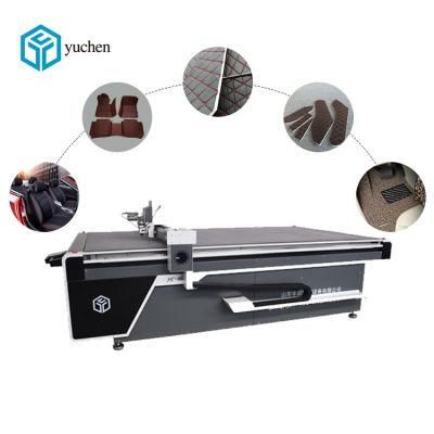 Oscillating Knife Car Interior Mat Cutting Machine for PVC Rubber Leather Material