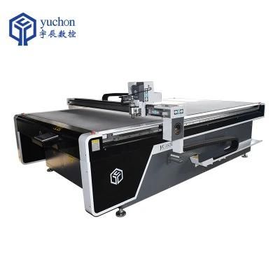 Yuchen CNC Vibrating Knife Leather Cushion Cutting Machine for Leather Pattern Cutting Machine for Leather Footwear