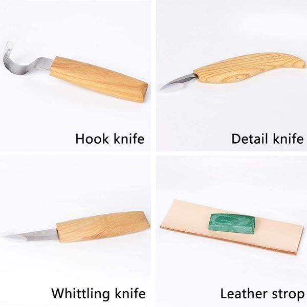1 Set of 7 Woodworking Engrave, Engrave Knife Straight Knife Engrave Wooden Spoon Hand Engrave Pattern Tool I379446