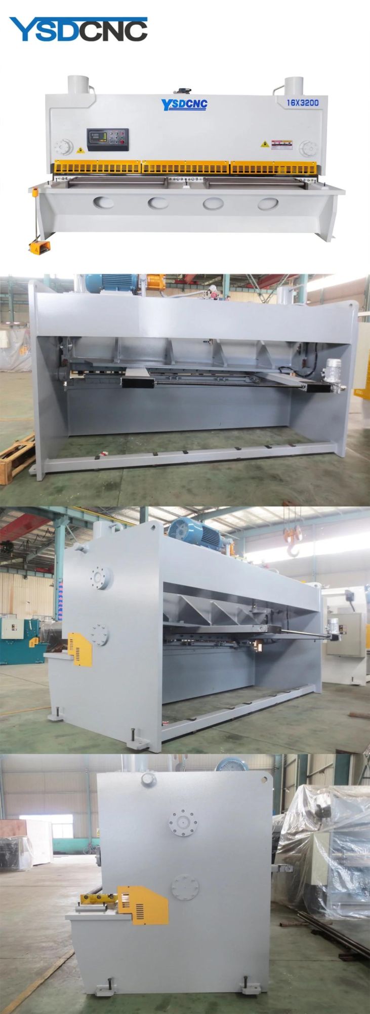 QC11y-16X3200 CNC Cutting Stainless Steel Automatic Hydraulic Iron Plate Guillotine Shearing Machine with E21