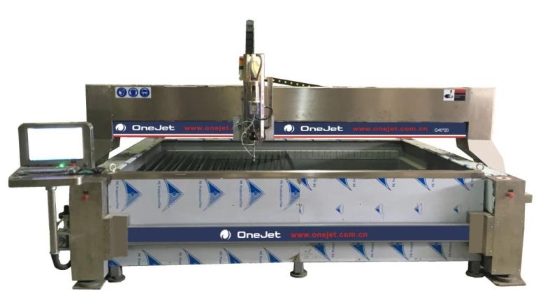 Onejet CNC Water Jet Cutting Machine Gantry Type for Marble Cutting