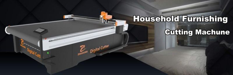 CNC Oscillating Knife Carpet Cutter Machine with Automatic Conveyor Belt