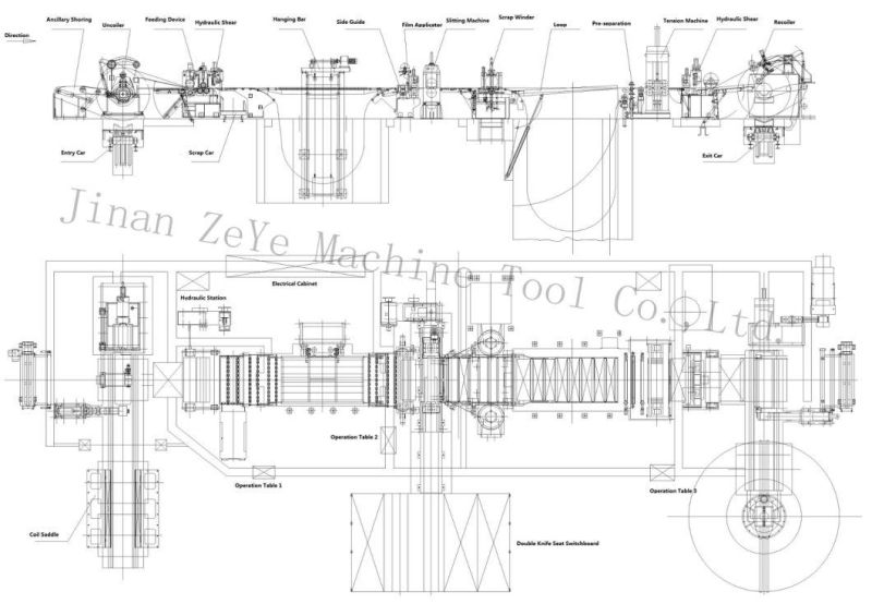 Automatic Hydraulic Slitting Machine /Metal Guillotine Shear Plate Shear Zsl-0.3-2X1800
