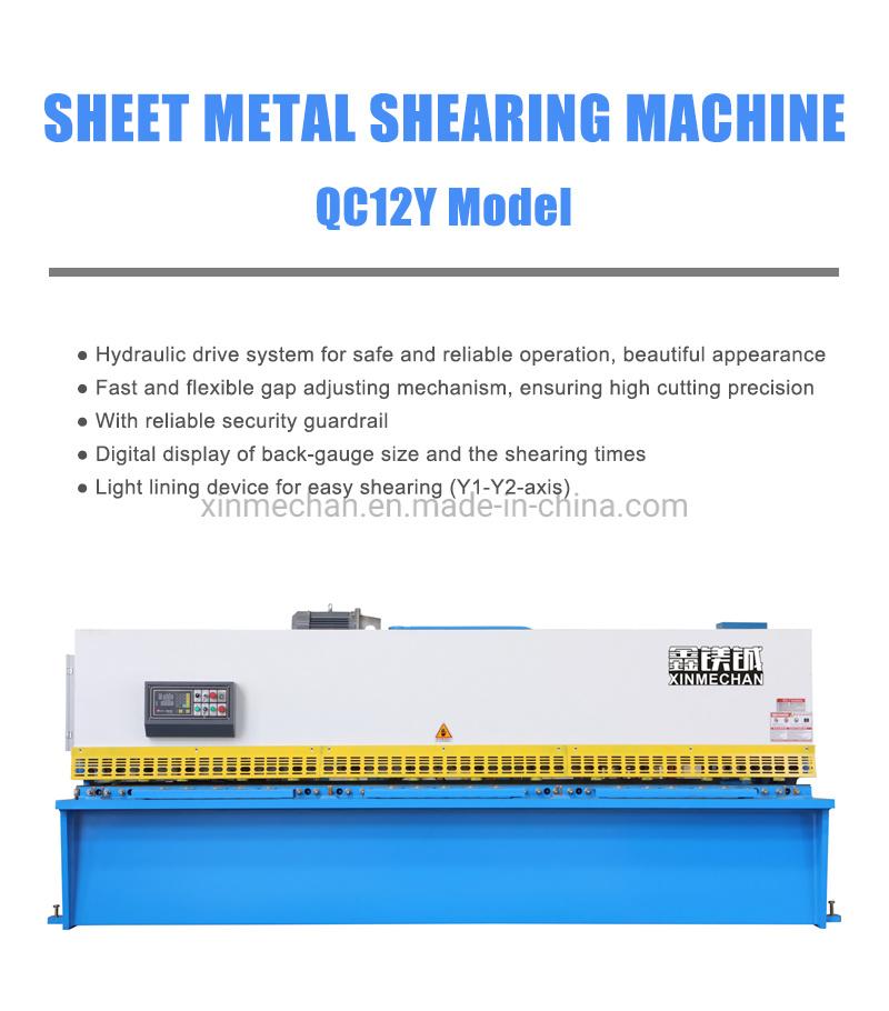 Hydraulic Guillotine Metal Sheet Shearing Machine for Carbon Stainless Steel Aluminum Alloy 2 3 4 Meter