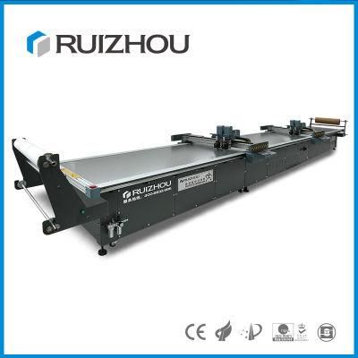 Ruizhou CNC Garment Cloth Cutting Machine with Dual Heads
