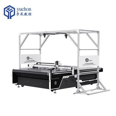 CNC Cutting Printed Carpet with Vibration Cutting Machine