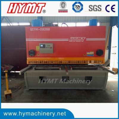 QC11K-25X2500 CNC control hydraulic guillotine shearing cutting machine