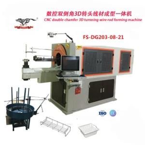 CNC Double Chamfer 3D Turnning Wire Rod Forming Machine Robot