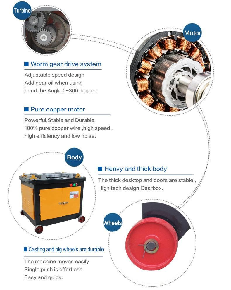 Professional Manual Metal Bending Machine Rebar Bender and Cutter Price