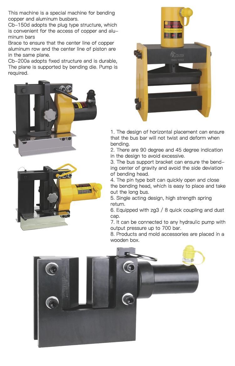 Copper Busbar Bending Machine for Aluminum and Hydraulic Copper Busbar (CB-150D)