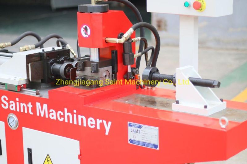 Top-Rated Hot Sale Automatic Single-Head Straight Punching Two-Station Tube End Forming Machine for Metal Tube Pipe Processing (TM40-2)