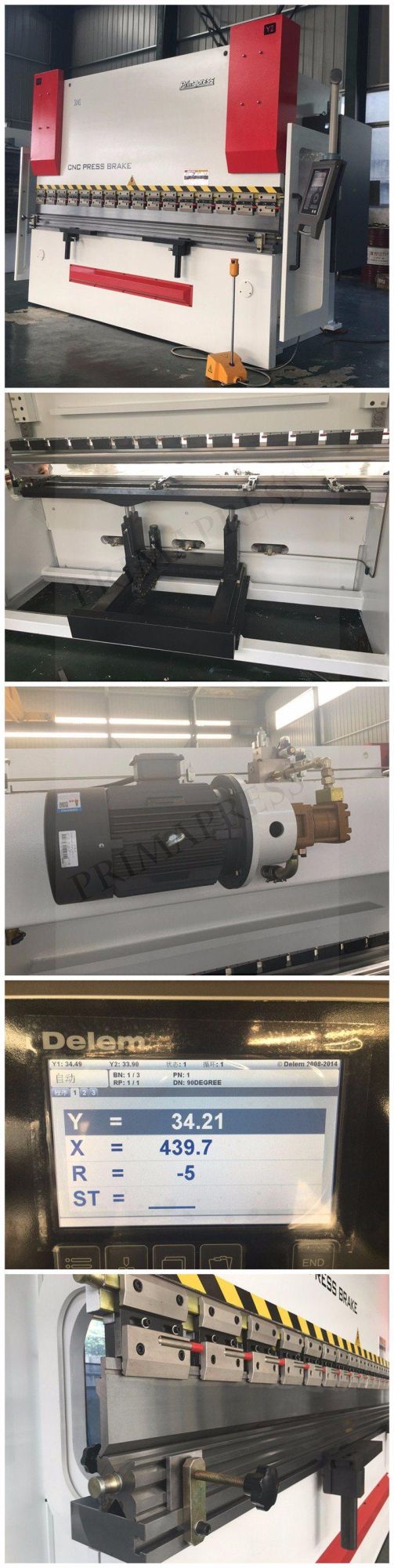 Prima Brand Industrial Machinery 200tons Press Brake, Press Brake Stainless Steel Sheet Bending Machine, Big Press Brake Machine