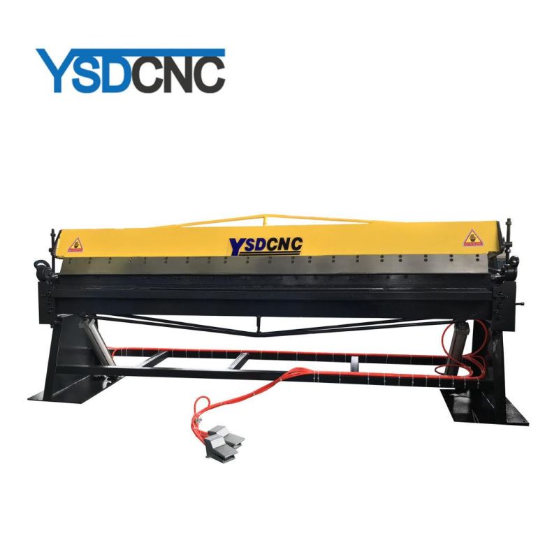 Qtdf-1.5*2500 Galvanized Steel HVAC Air Tube Pneumatic Aluminum Sheet Bender Folding Machine