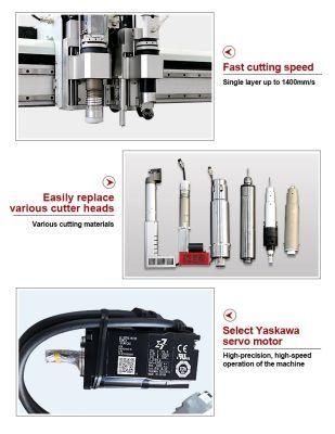 High Precision CNC Oscillating Knife Leather Cutting Machine with Low Price Leather Strap Strip Belt Making Machine