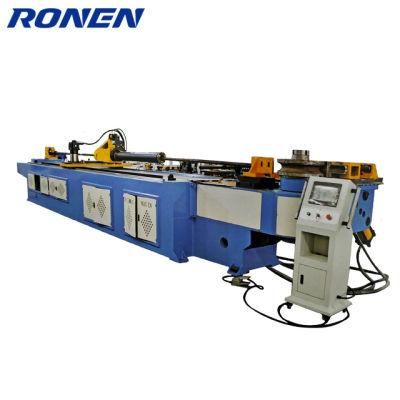 PLC Control Double Head CNC 38 Hydraulic Exhaust Round Pipe Bending Machine