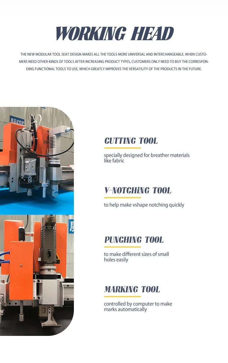 CNC Driven Rotary Knife Garment Cutting Machine Cutter Plotter for Cutting Fabrics