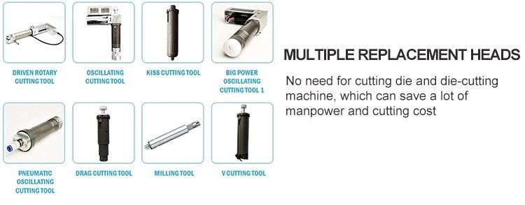 Made in China CNC Rotary Drag Knife Cutter with Mark Pen Oscillating Knife Cutting Machine