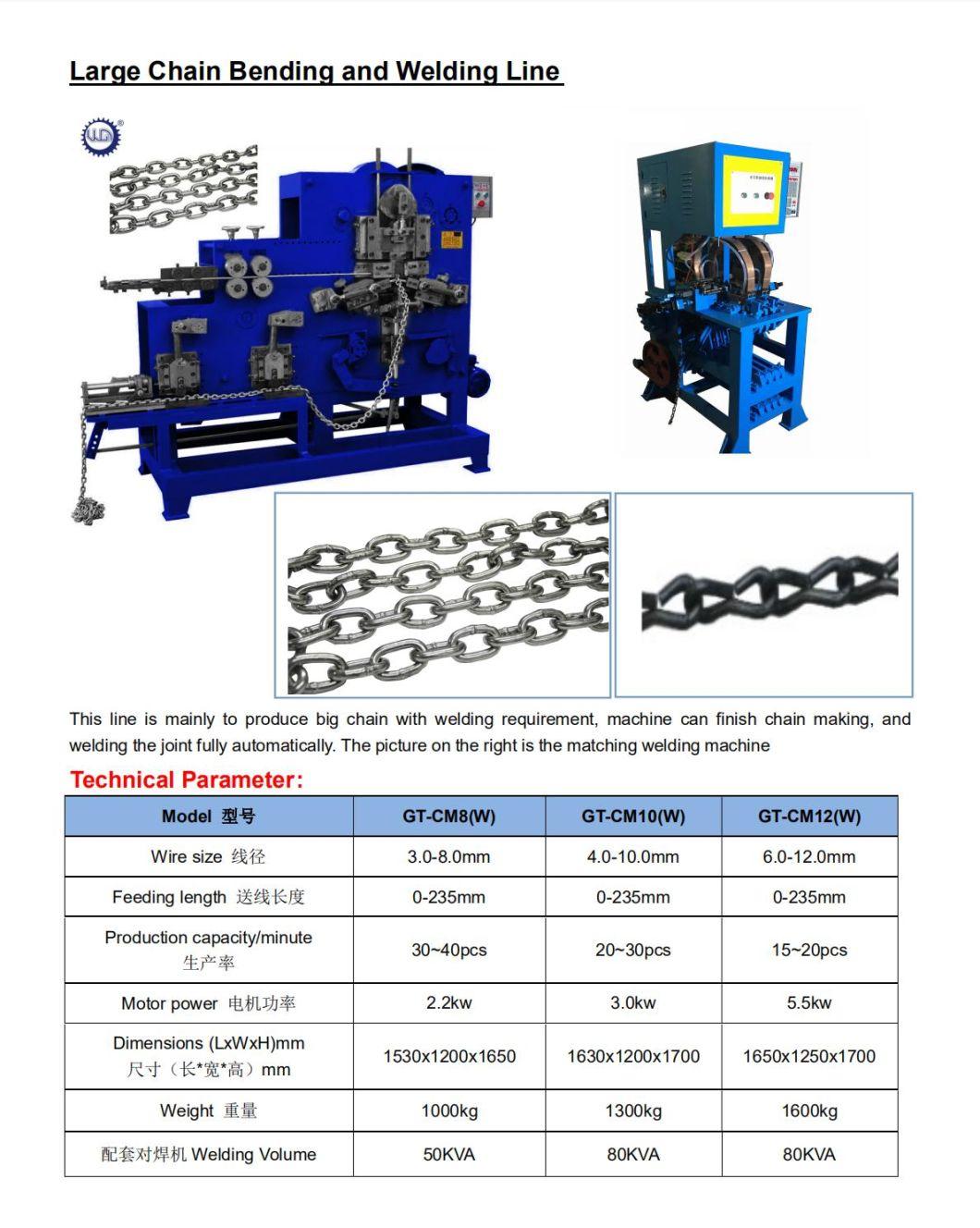 P40 Large Chain Bending and Welding Line Gt-Cm Series