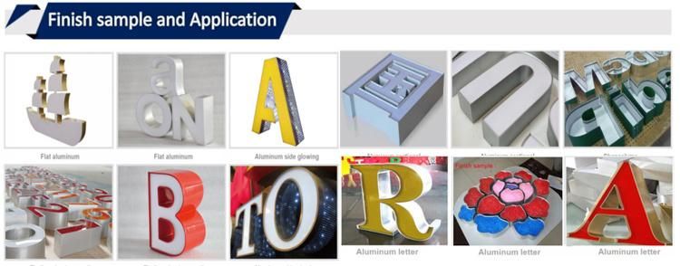 Letters 3D LED Acrylic Channel Letter Signs LED Channel Letter Making by 3D Letter Channel Bending Machine
