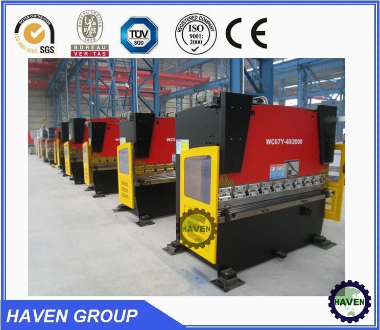 Hydraulic Press Brake Machine for metal sheet bending WC67Y 40X1350