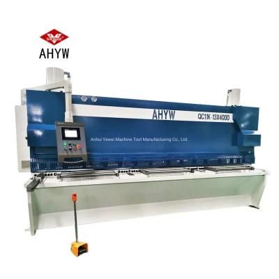 Anhui Yawei 13X4000 CNC Hydraulic Shearing Machine with Pneumatic Support