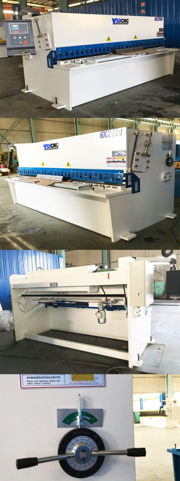 QC12y-6X2500 E21s Nc System Metal CNC Hydraulic Swing Beam Shearing Machine for Stainless Steel Cutting