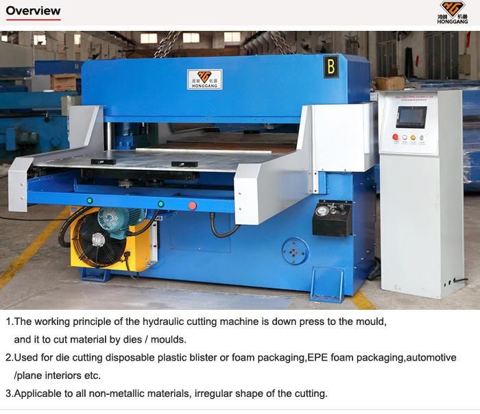 Hydraulic Automatic Feed Leather Cutting Machine (HG-B60T)