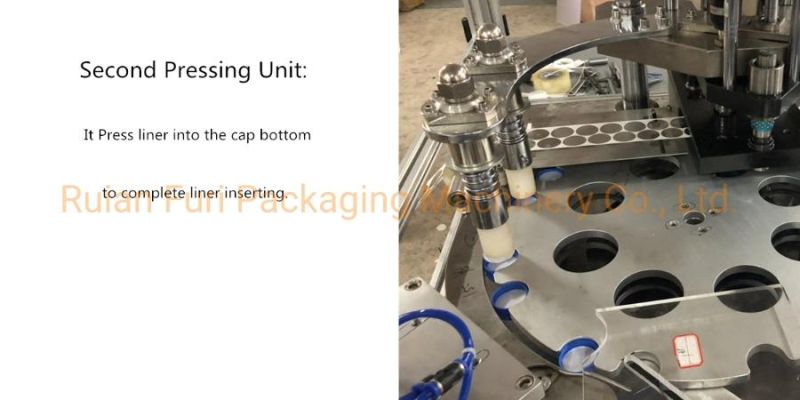 Plastic Bottle Cap Lining Machine for Aluminum Foil PS Press Sensitive Liner PE Coil
