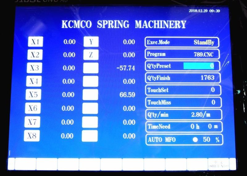 KCMCO-KCT-1280WZ 8mm 12 Axis Camless CNC Versatile Scroll Spring Rotating Forming Machine supplier