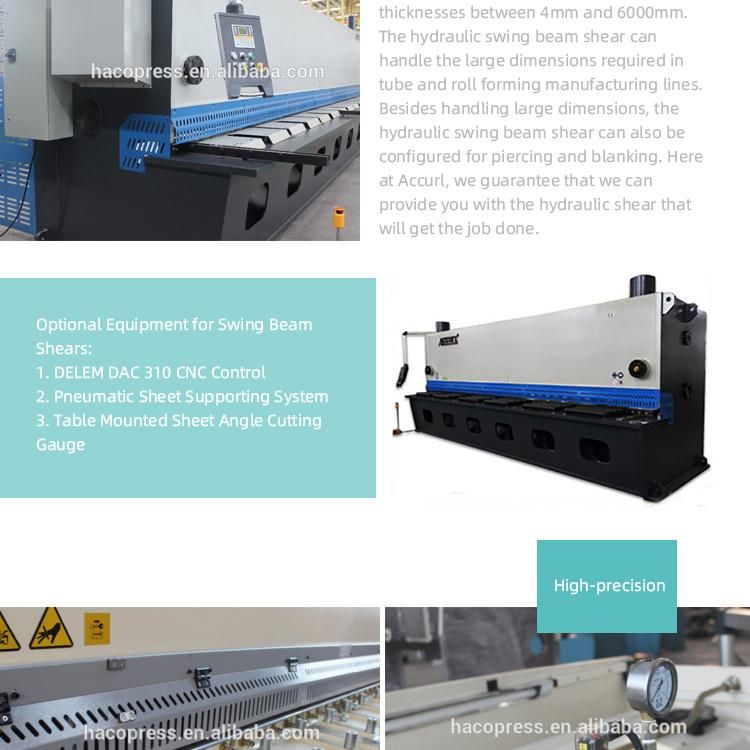 Hydraulic CNC Plate Shear, Guillotine Shearing Machine QC12y-16*2500