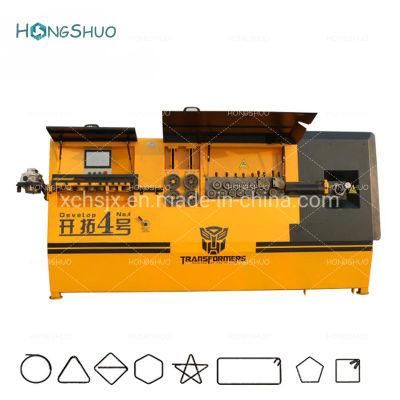 2020 Automatic Chinese Factory Price Single Sides CNC Rebar Cutting Hooping Wire Rod Bending Machine