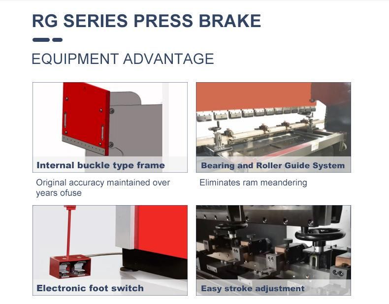Bending Speed 10mm/S Stoke Length 100mm Sheet Metal Processing Press Brake
