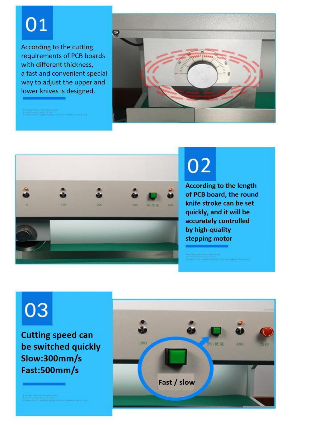 Semi-Automatic PCB / PCBA Separator Machine with Safety Sensor