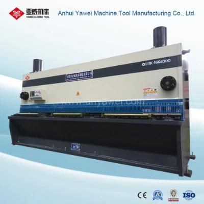 Steel Guillotine Machine From Anhui Yawei with Ahyw Logo for Metal Sheet Cutting
