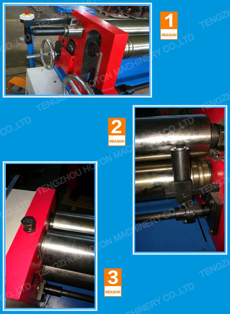 Electric Slip Roll Machine (Plate Rolling Machine for Metal Sheet ESR-1300X4.5