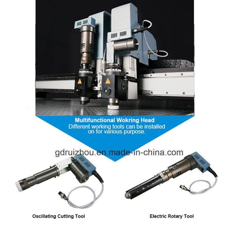 Ruizhou CNC Garment Cloth Cutting Machine with Dual Heads