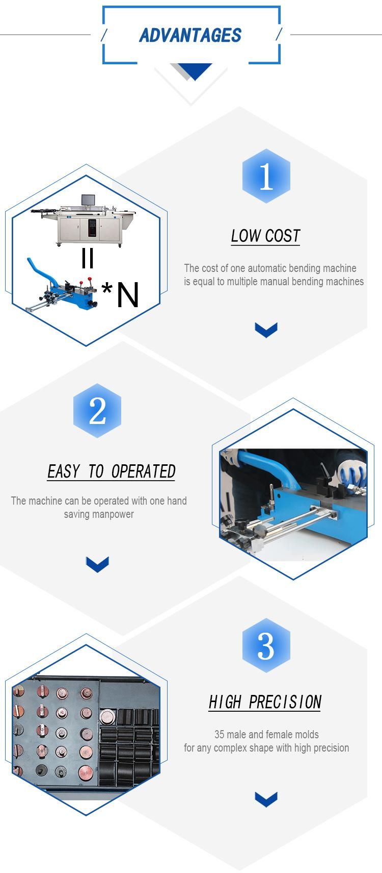 Manual Flat Diecuting Knife Bending System Machine for Punching Molds