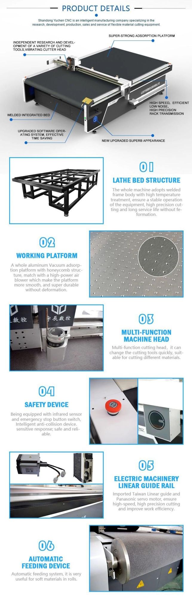 Manufacturer Automatic Oscillating Knife Car Floor Mats Seat Cover Cutting Machine