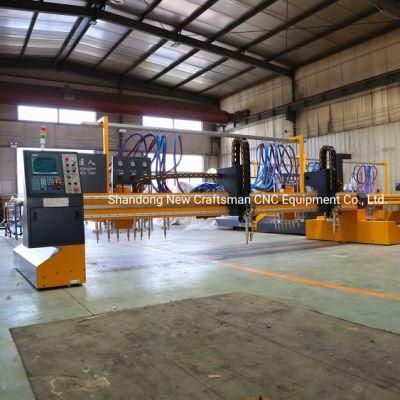 Gantry Type Straight Line CNC Cutting Machine for Sheet Metal Fabrication CNC Plasma and Oxey Fuel Cutting CNC Machine