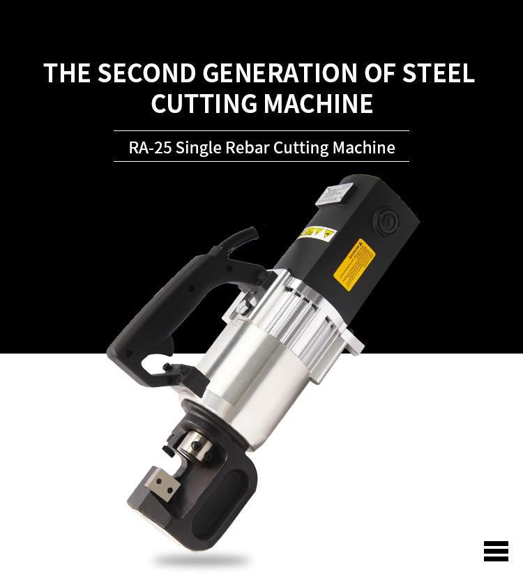 Ra-25 Rebar Cutting Machine Portable Steel Bar Cutter