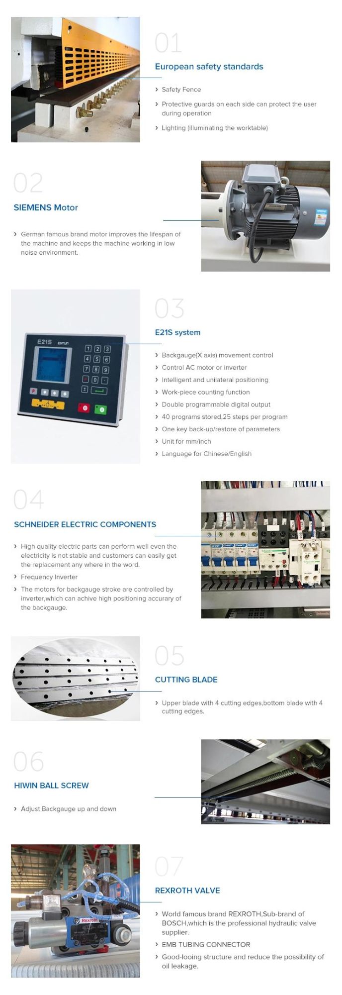 QC12y Hydraulic Shearing Machine with E21s System