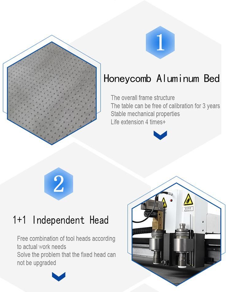 2021 Widely Used Flatbed Digital CNC Corrugated Paper Honeycomb Cardboard Box Sample Cutting Machine