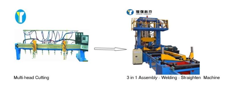 China Supplier Gantry CNC Flame Carbon Steel Cutting Machine for H-Beam