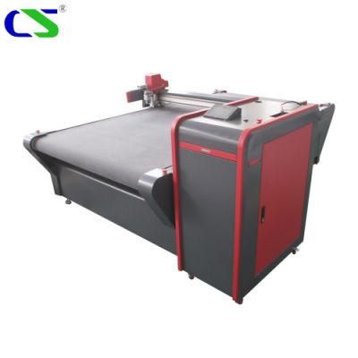Manufacturer Automatic Oscillating Knife Leather Cutting Machine Car Upholstery Cutter with Oscillating Knife Round Punch and Mark Pen Tools