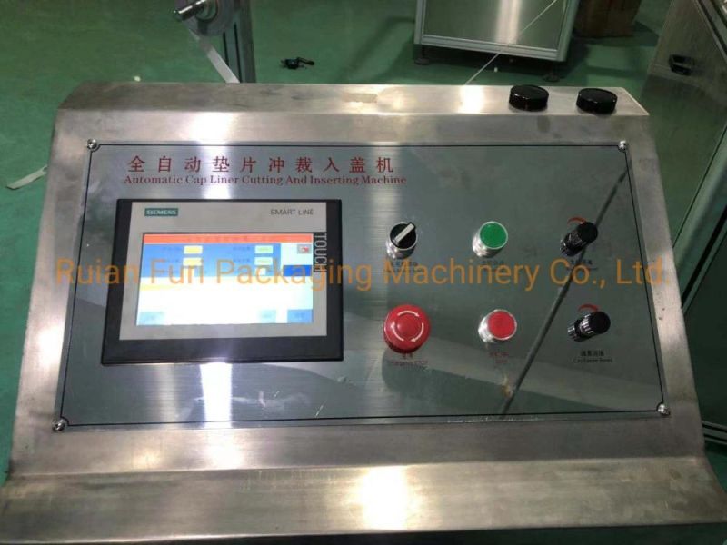 Plastic Bottle Cap Lining Machine for Aluminum Foil PS Press Sensitive Liner PE Coil