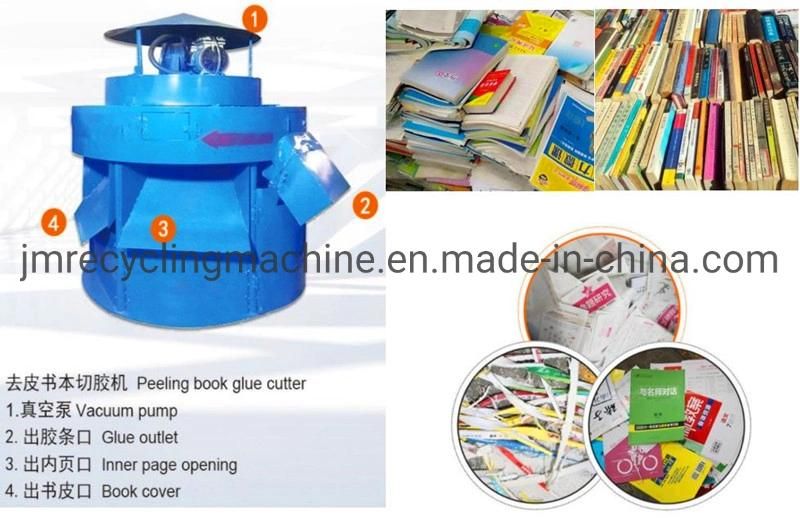 Waste Books / Magazines / Textbook Cutting Machine Removal Book Glue Separation Book Cover Book Pages