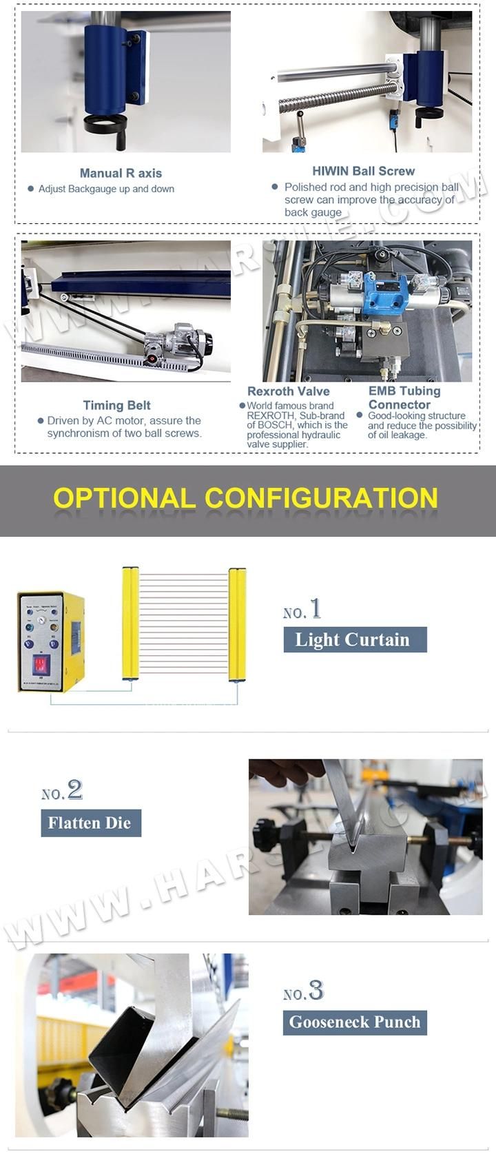 Hydraulic Press Brake for 63t 2500 Length Bending Machine