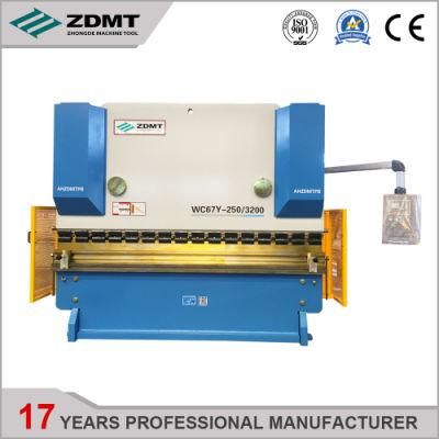 Hydraulic CNC Metal Sheet Bending Machine (WC67Y-250T3200 E21)