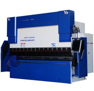 CNC Hydraulic Press Brake for Plate Steel Bending We67K 125t3200 with Da52s