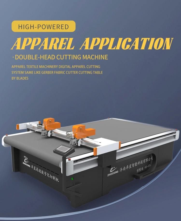 Automatic Oscillating Knife PVC Coated Fabric Cutting Machine Cloth Cutting Plotter